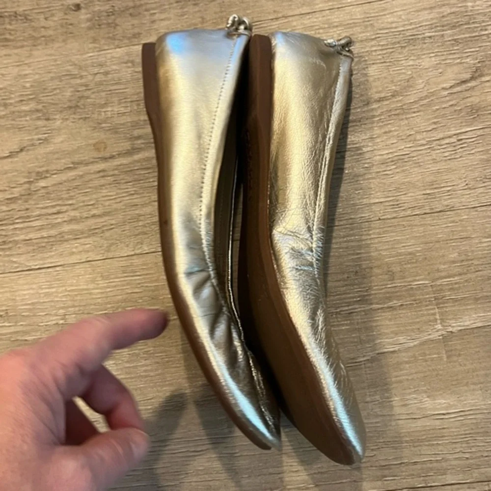 Talbots Women's Gold Ballet Flats 6.5
